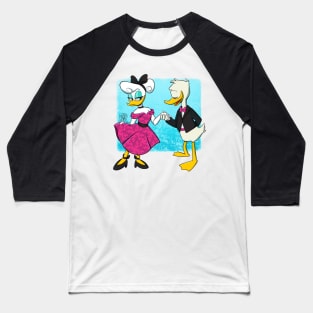 Fancy Donald and Daisy Baseball T-Shirt